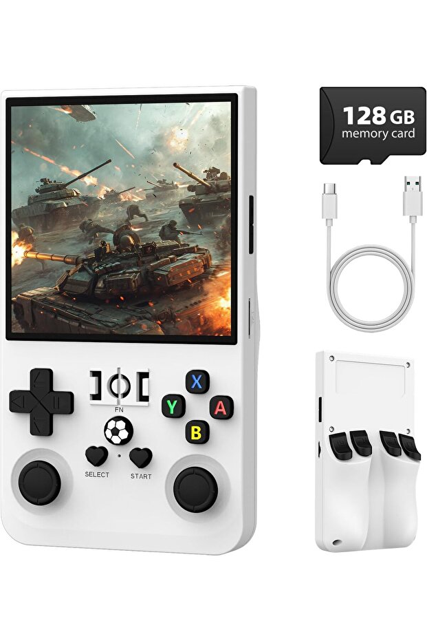 R36MAX Retro Handheld Game Console, 4.0 Inch IPS Screen