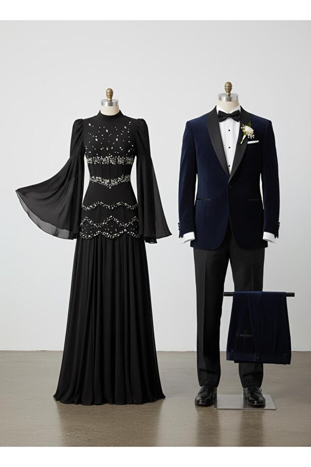 Fiona Abiye Siyah - 7