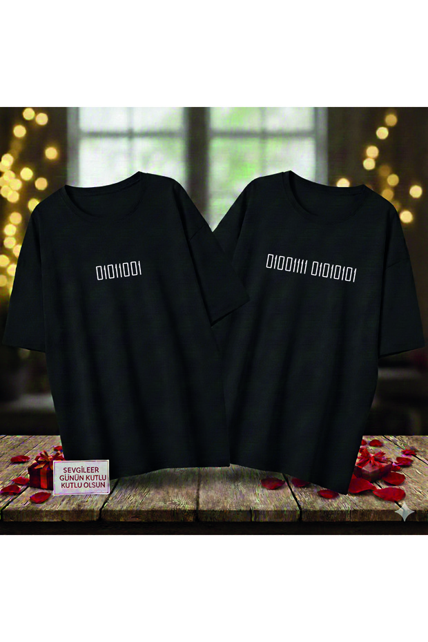 Ascii Love Couple T-Shirt Binary Lover Combination (Item Is 1 Piece) Buy 2 for a Couple Combination