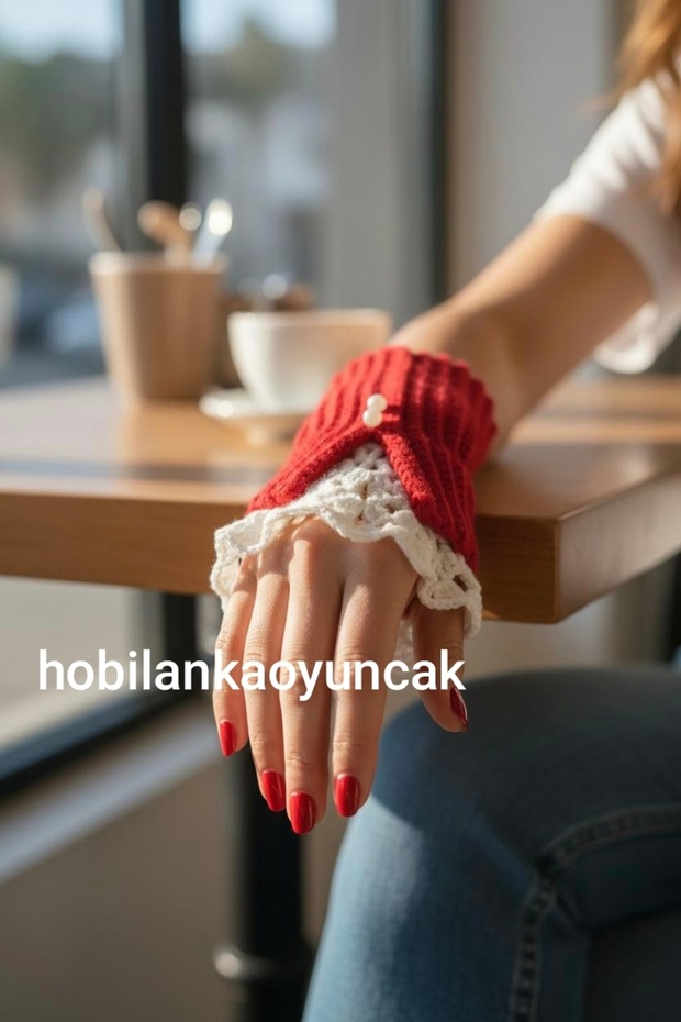 Hand-Knitted Gloves Lace Gloves Hobilankatoy