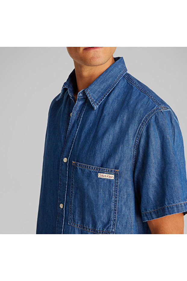 Regular Denim Erkek Gömlek - 6