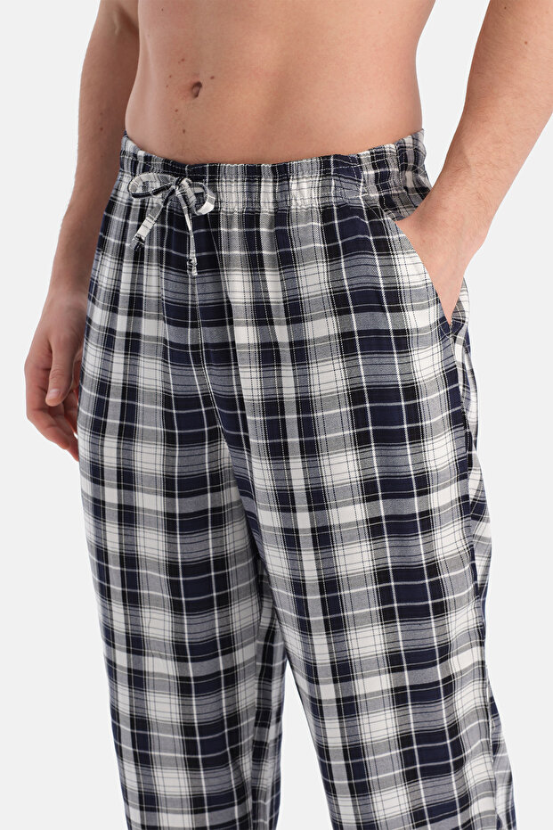 Multicolor Ekoseli Dokuma Pantolon - 5