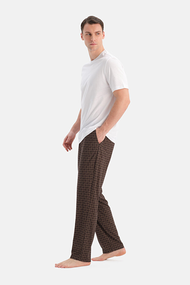 DESENLİ PAMUK MODAL ÖRME PANTOLON - 3