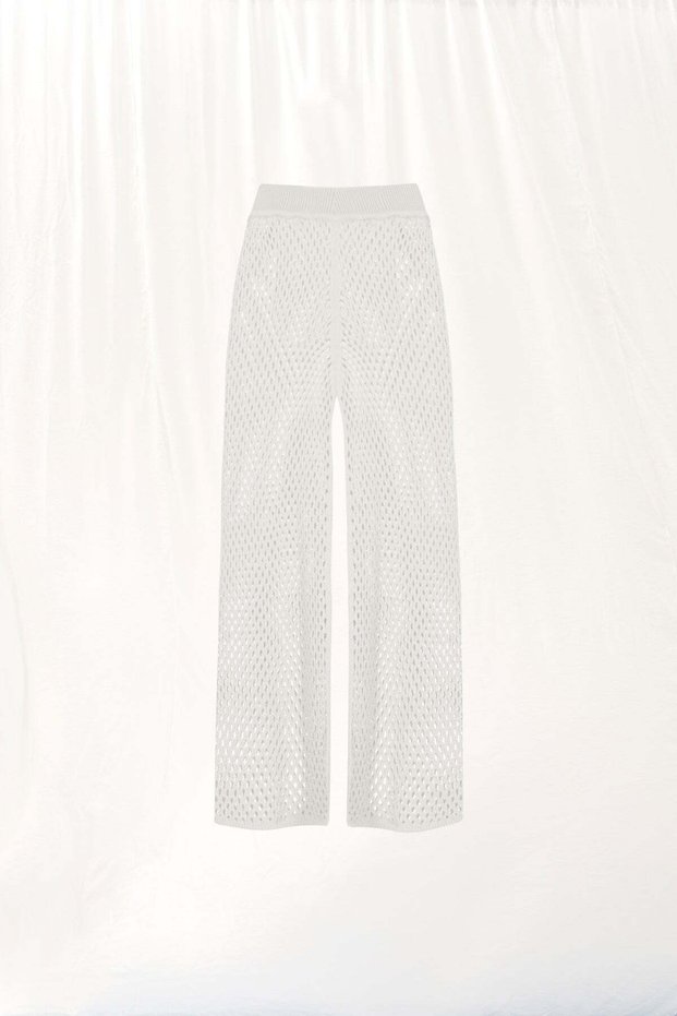 Ecru Knitwear Trousers 17170