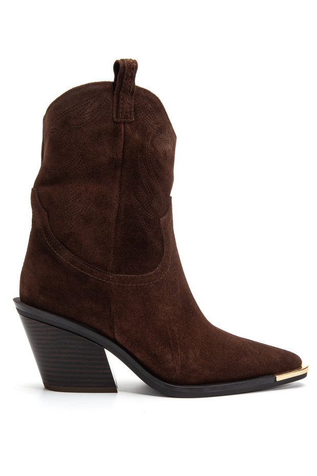 Genuine Suede Leather Women's Cowboy/Western Long Boots, Sizes 36 to 41