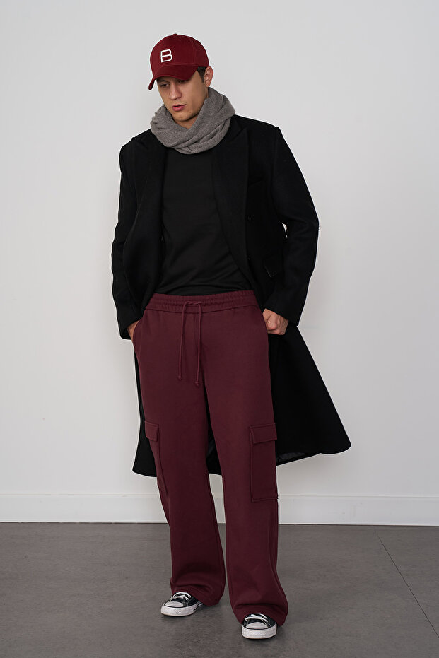 %100 Cotton Kargo Jogging Pantolon - 1