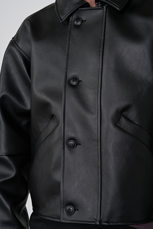 Vintage Deri Ceket - 3