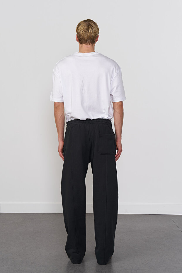 %100 Cotton Regular Fit Jogging Pantolon - 4