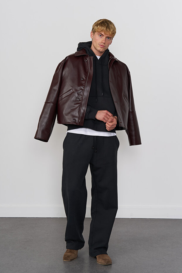 %100 Cotton Regular Fit Jogging Pantolon - 1