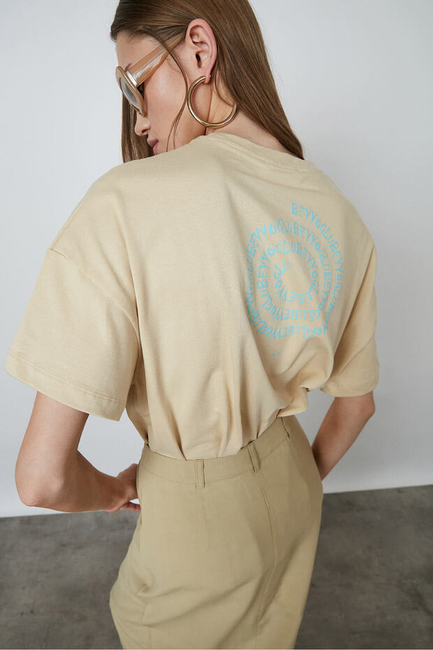 Baskılı Kompakt Tshirt - 1