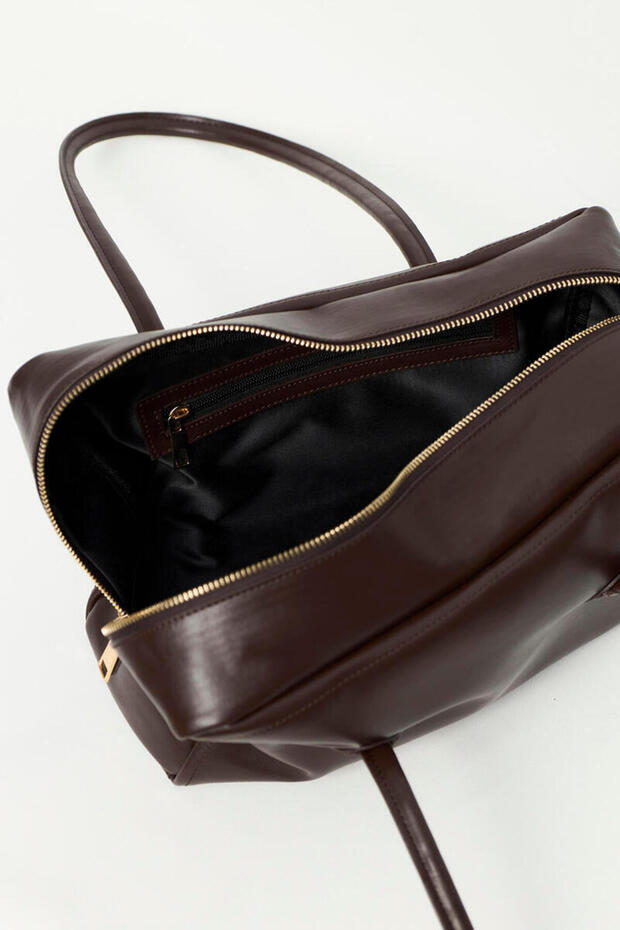 حقيبة بولينج بنية اللون - 4