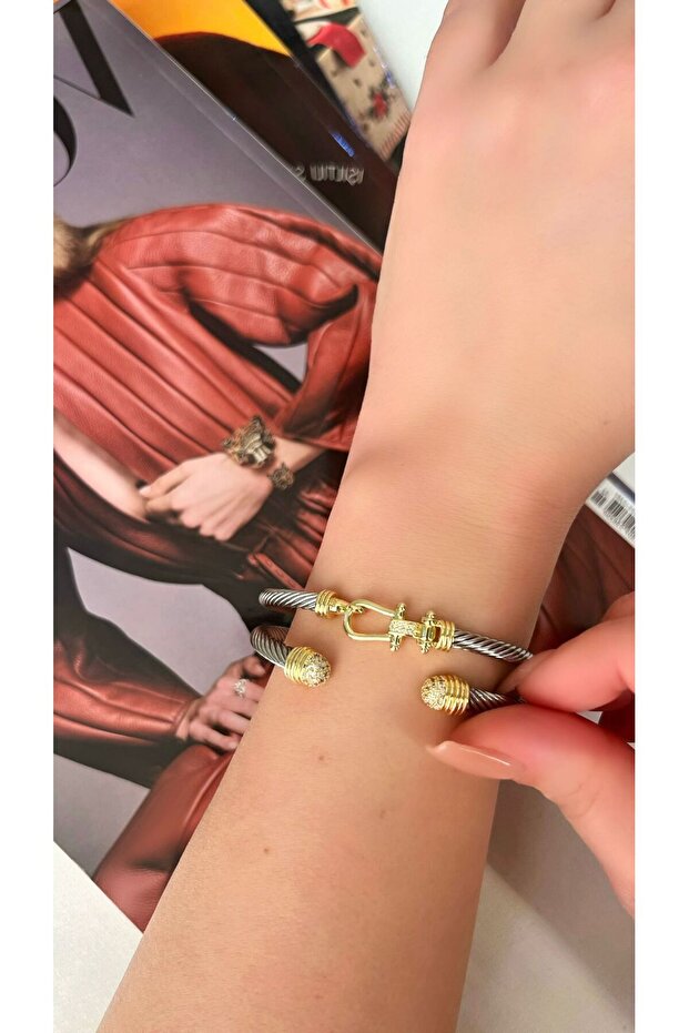 Diva Charm Çelik Kadın Şık Bileklik - 3