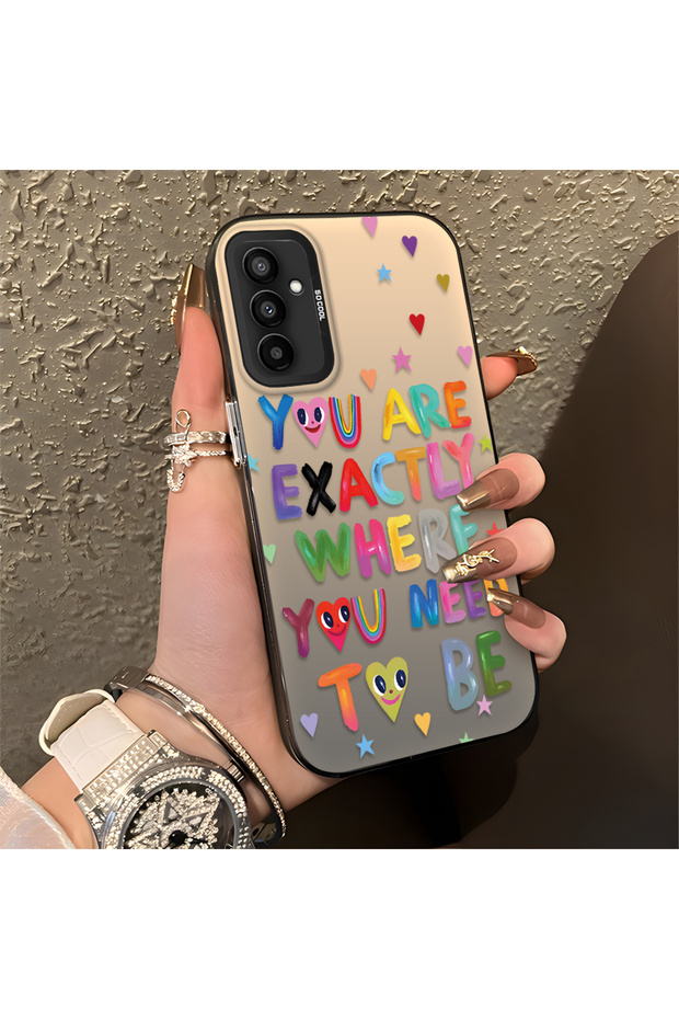 Graffiti on Samsung Galaxy M23/M13 Compatible Matte Glossy Surface Impact Protection Colorful Silver Case