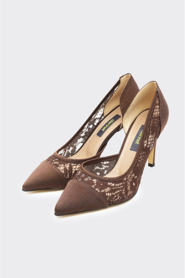 Tül Dantelli Kadın Stiletto - 2