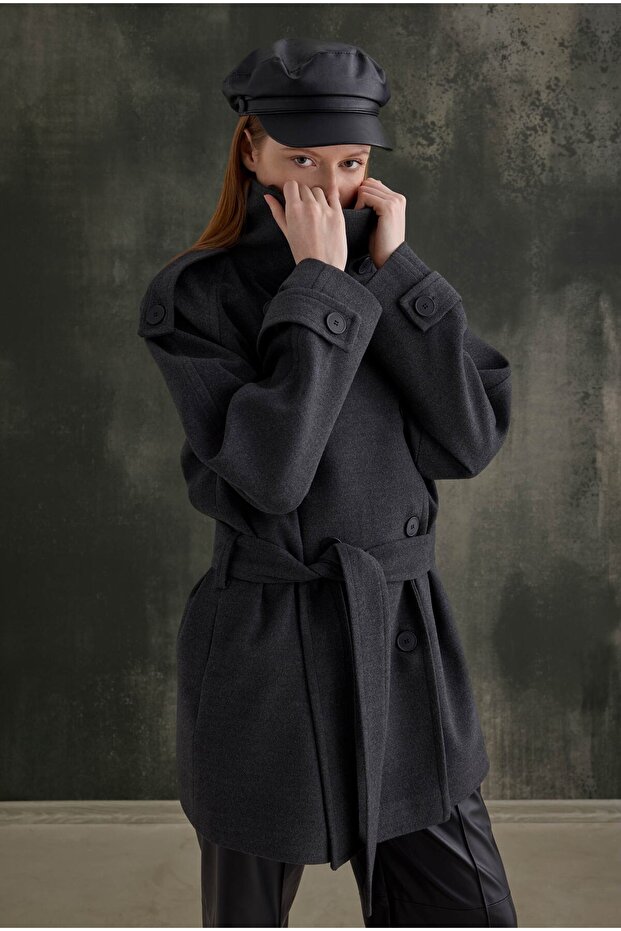 Dik Yaka Kaban Antrasit - 1