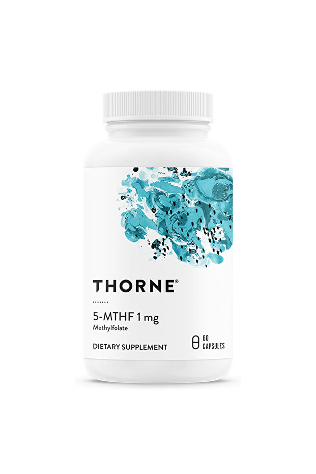 5-MTHF, 1 mg, 60 Capsules, Supports Heart and Brain, Supports Blood and Bone Health