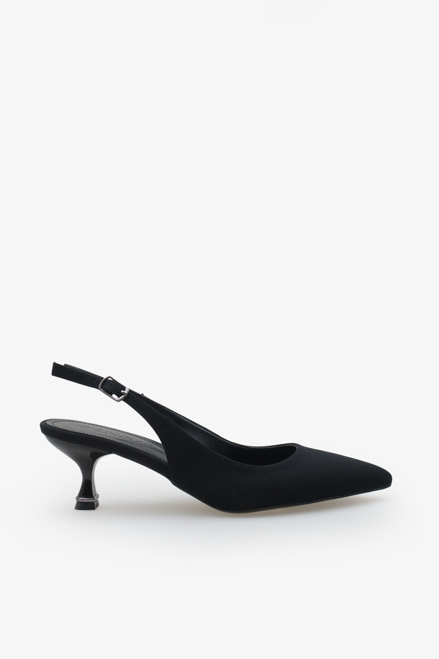 Nova Women's Heeled Shoes - Black Nubuck