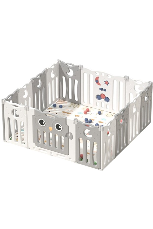 Foldable Baby Playpen With Fence For Indoor 14 pcs