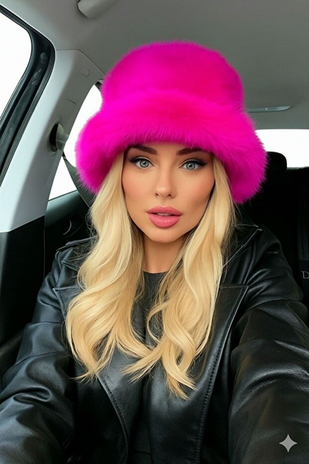Furry Plush Kalpak Hat