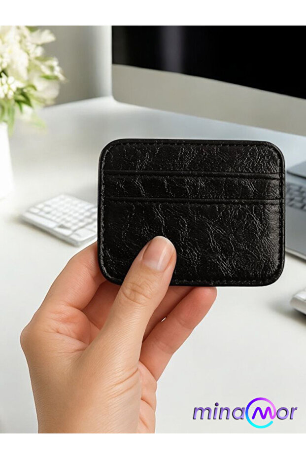 Faux Leather Card Holder
