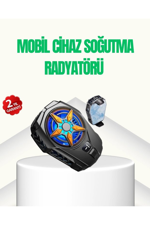 Powerful Phone Cooler Fan with Digital Display for Games