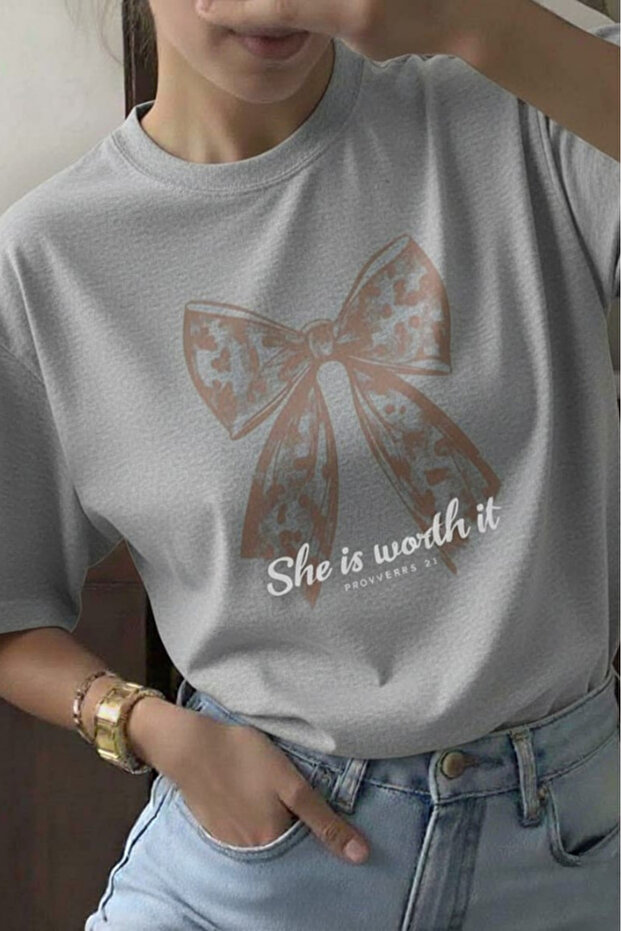 Ribbon Printed Unisex T-Shirt