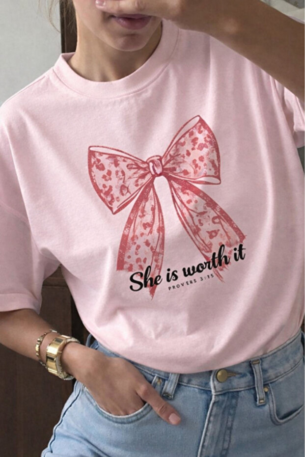 Ribbon Printed Unisex T-Shirt