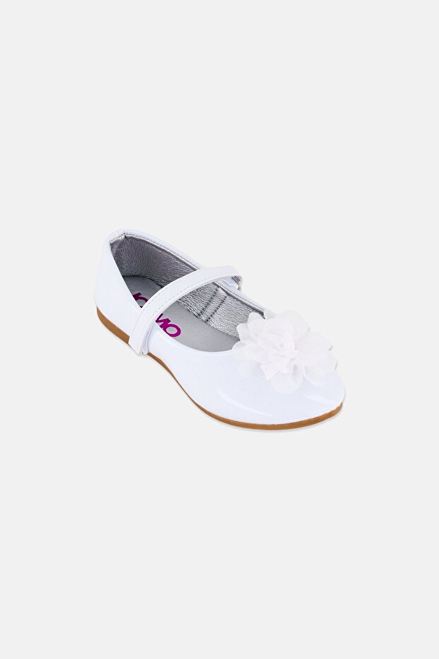 Toddlers Girl Velcro Closure Shoes, White