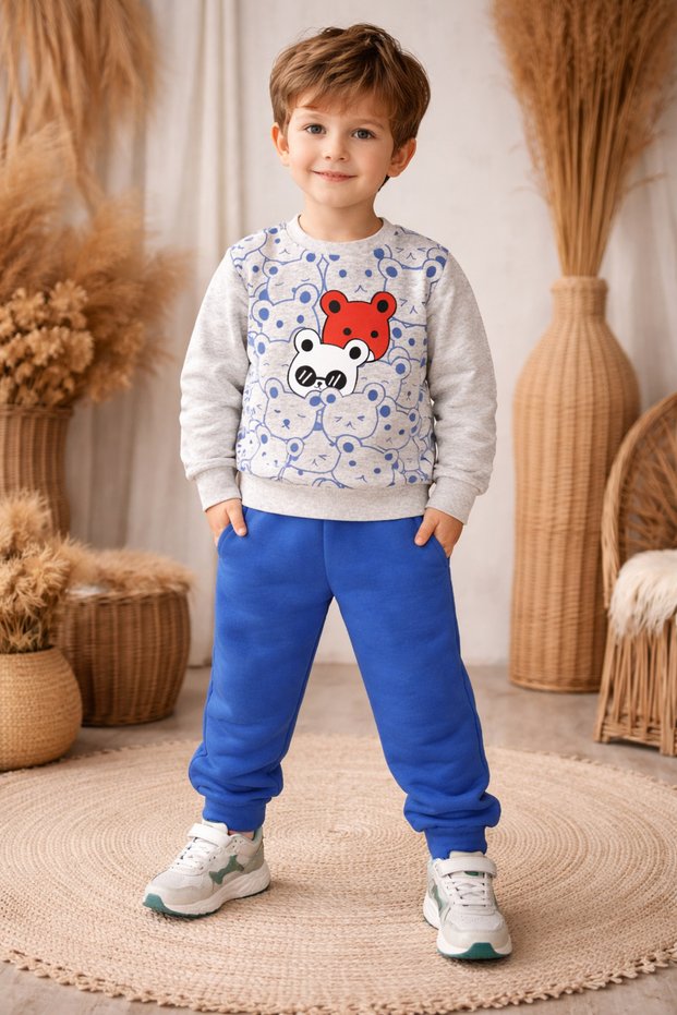 Boys' Fleece Suit Winter Bottom Top Suit