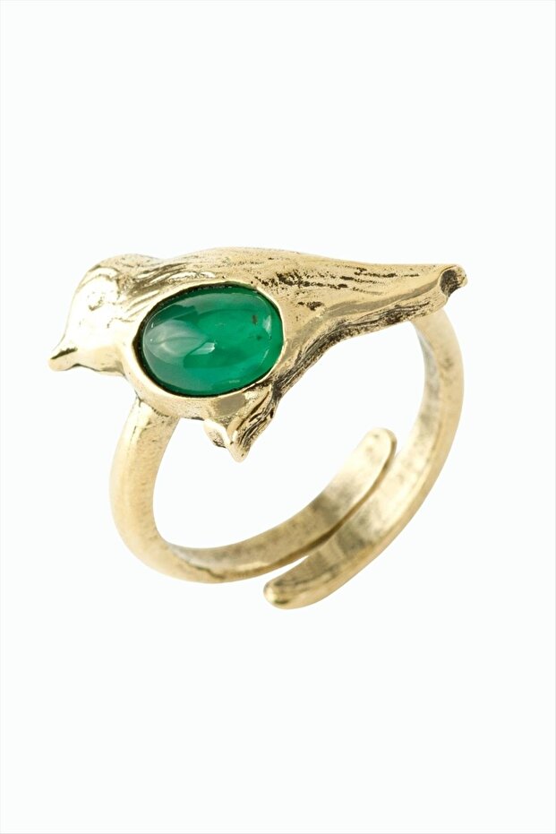 Bird Natural Stone Authentic Ring