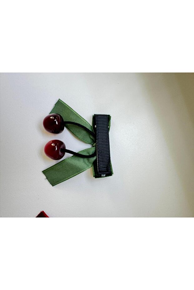 Cherry Patterned Buckle and Crown Set - 5