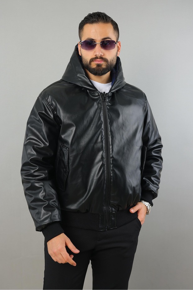 ERKEK ÇİFT TARAFLI KIŞLIK MONT - 5