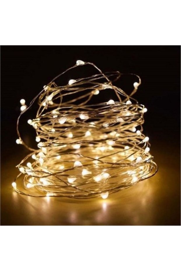 Yellow Fairy Led Flashing Light - 10 Meters Decorative Room and Organization Lighting (5496)