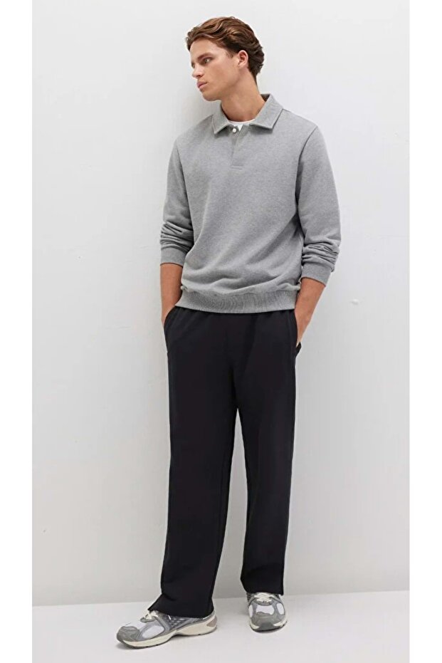 M0010462 Basic Men's Sweatpants Black - 2