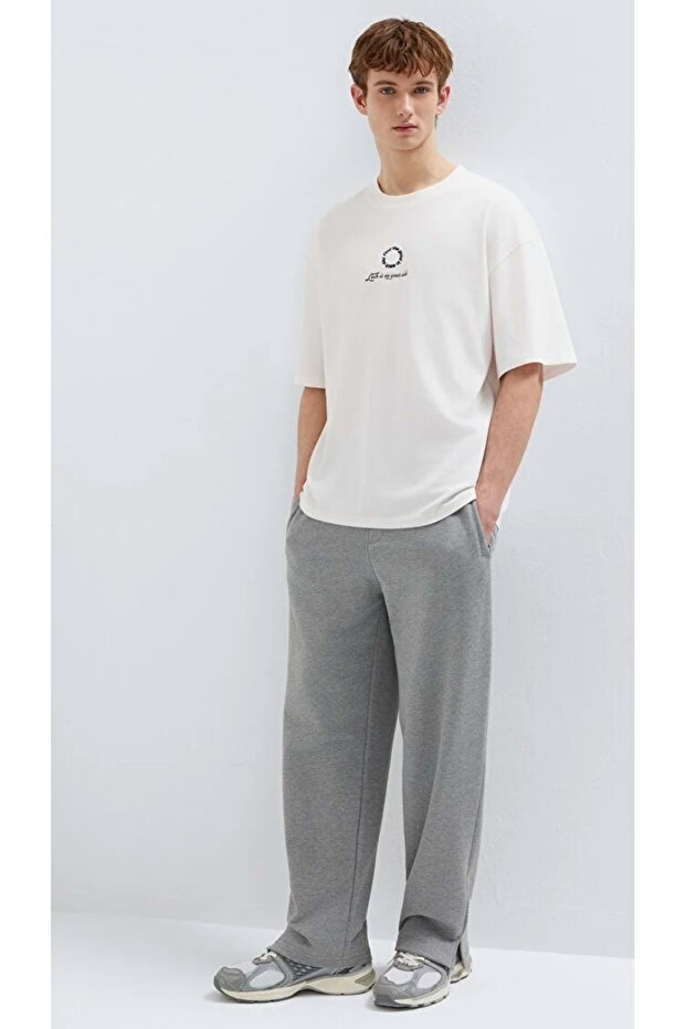 M0010462 Basic Erkek Eşofman Altı GRİ - 2