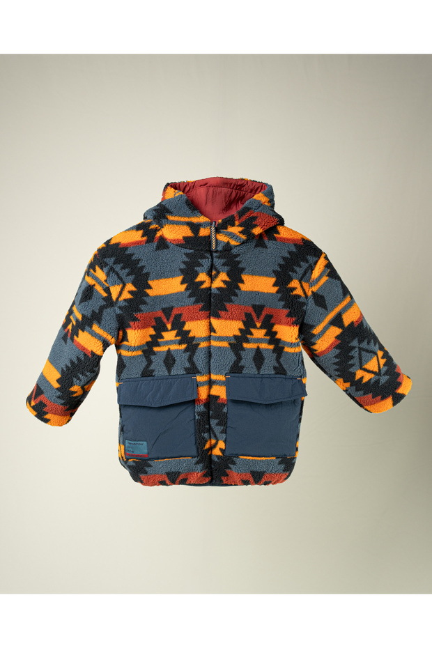 Çift Taraflı Çocuk Montu/Parka - 3