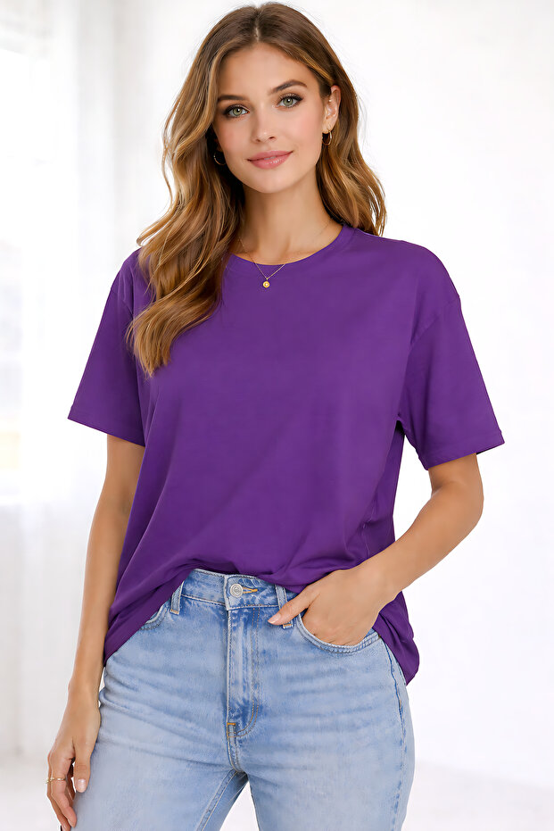 Unisex Oversized Fit Basic Cotton T-Shirt