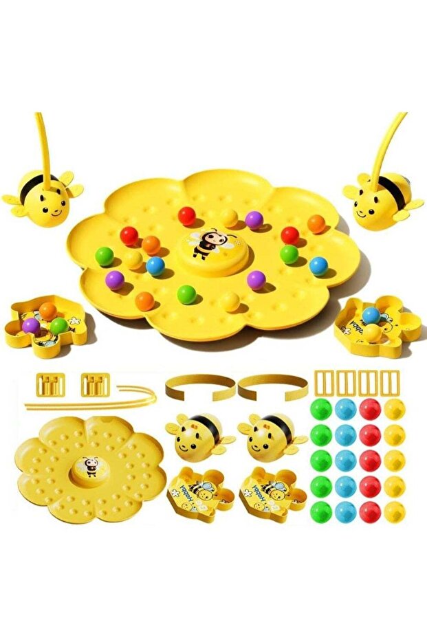 Magnetic Bee Bean Picking Tabletop Fishing Game