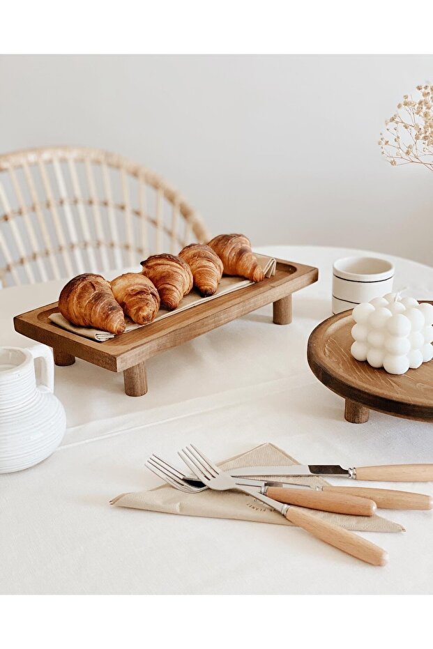 رف خشبي عتيق مستطيل الشكل - 2