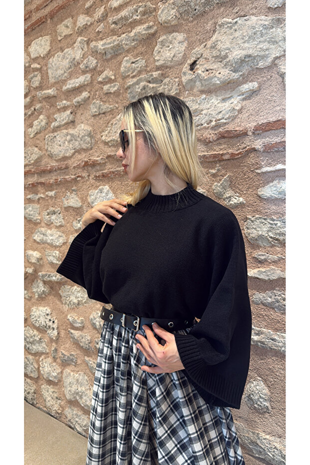 YARASA KOL TRİKO KAZAK - 1