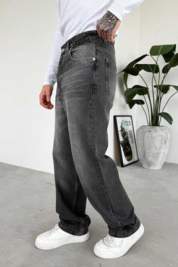 Antrasit Soft Degrade Basic Regular Pantolon - 2