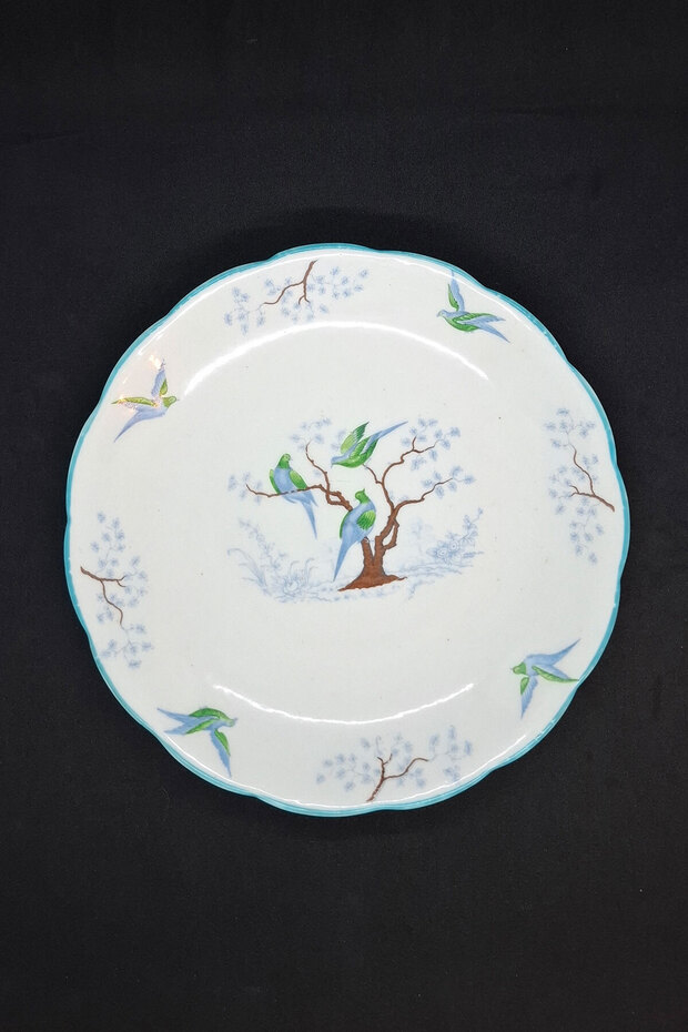 Jackson & Gosling Longton Old English Grosvenor China Porcelain Serving Plate 22cm