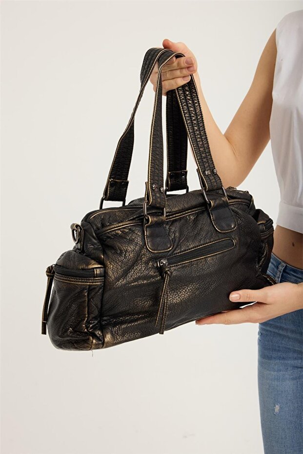 Multı Gözlü Eskitme Çanta - 4