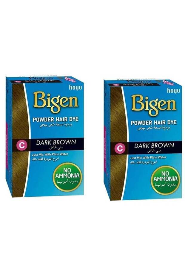 Powder Hair Dye Dark Brown 6grams Pack of 2 New