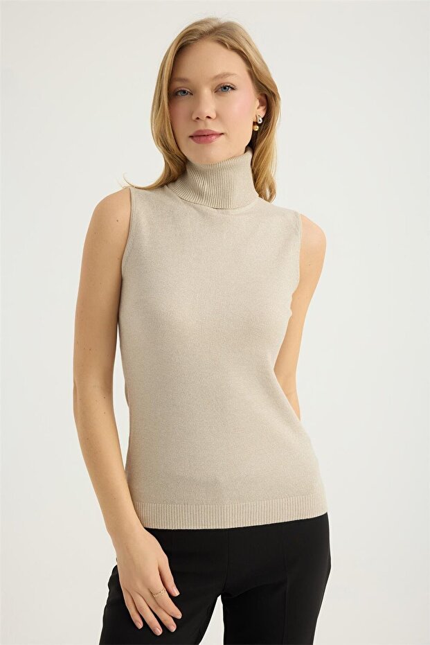 Glitter Turtleneck Sweater