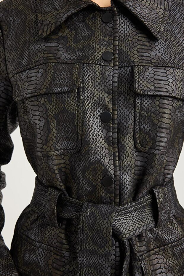 Python patterned jacket - 4