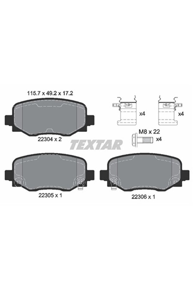 2230401 Brake Pad Set - 1