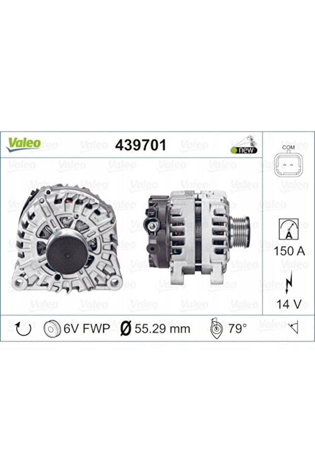 Alternator 439701, - 2