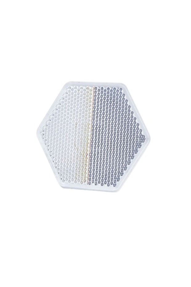 Hexagonal Reflector with Adhesive 1202 UO6, White