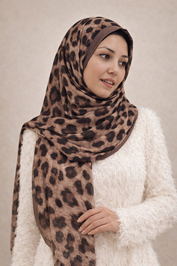 Leopar Desen Şal - 1